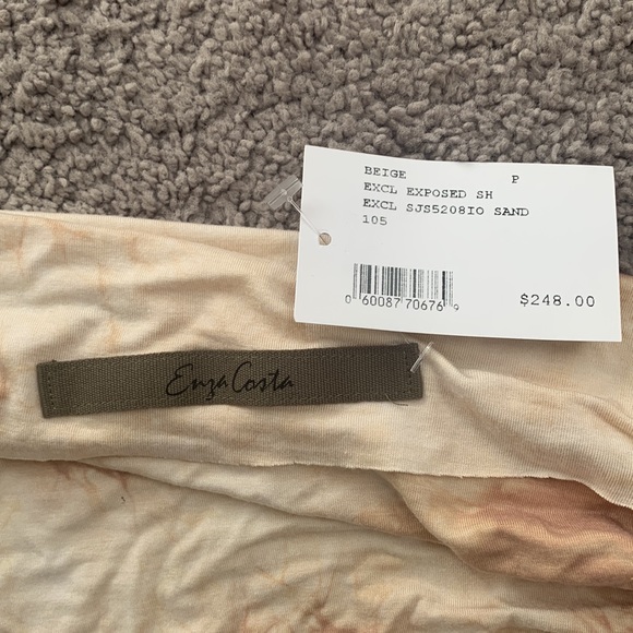 Enza Costa One Shoulder Tie Dye Jersey Dress size XS - Picture 5 of 6